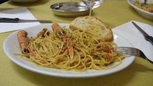 Spaghetti alla Scampi